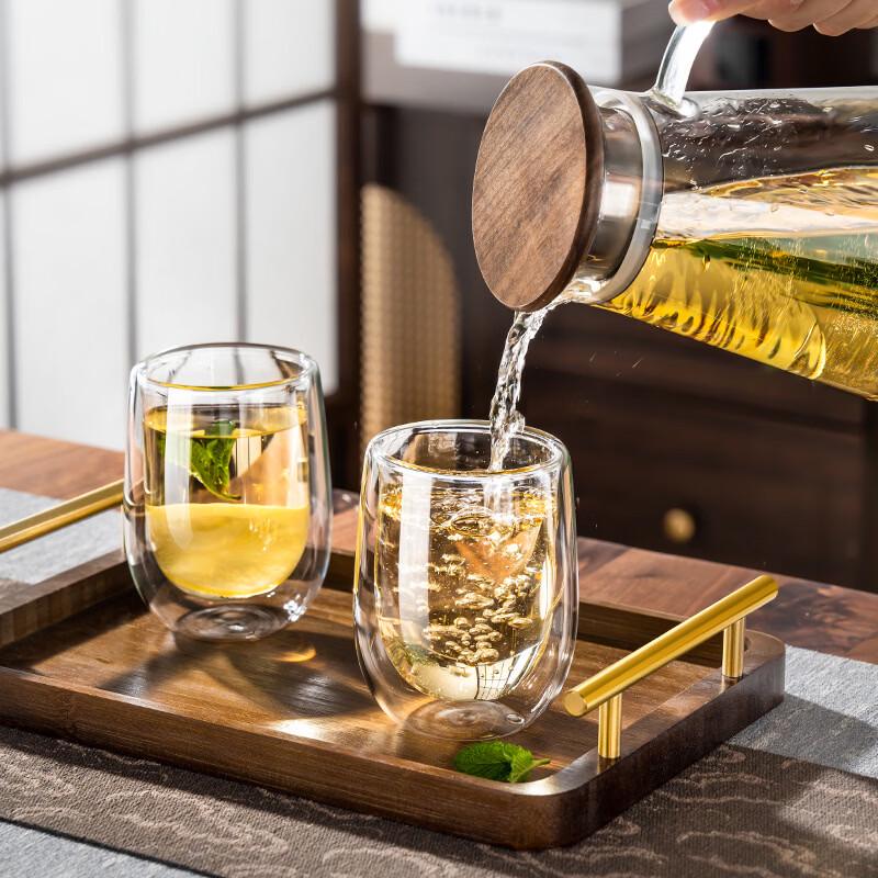 Handun Heat-Resistant Double Wall Glass Tea Set