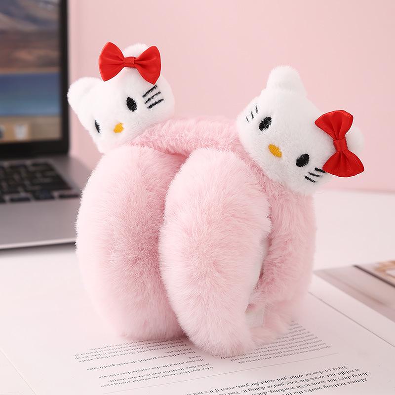 Winter Cartoon Cat Earmuffs: Cute, Warm Protection for Students and Outdoor Enthusiasts