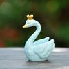 Ozdoba Labuť Krásná Mikro Krajinná Figurka Panenka DIY Dekorace na Dort Simulace Koruna Labuť Figurka Pryskyřice Zvířecí Model Vánoční Svatba Dárek