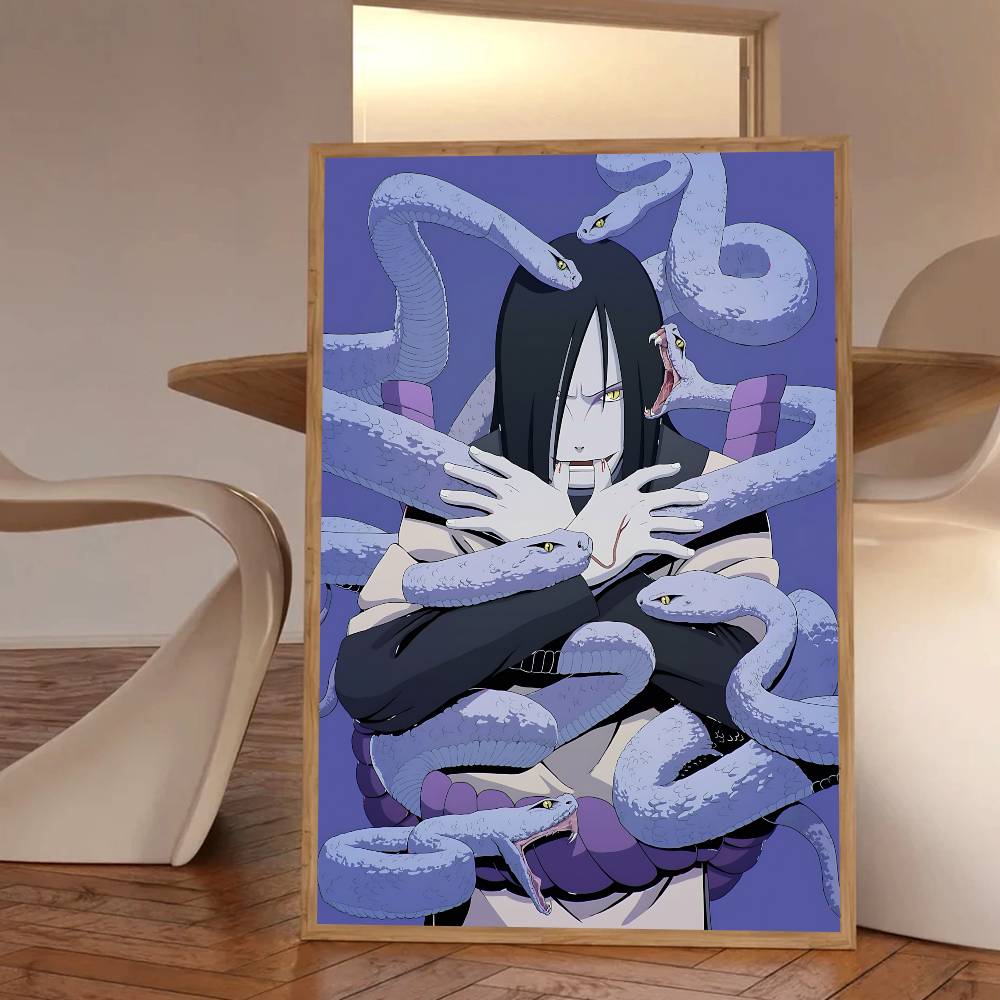 Anime Cool Character O-Orochimaru Posters HD Print Vintage Wall Art Decor for Home Study Room