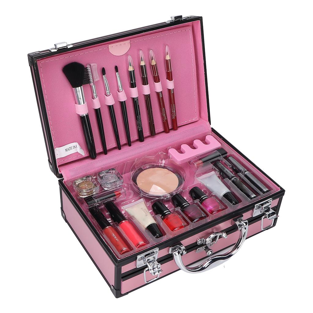 Makeup Nail Art Gift Set Eyeshadow Eyeliner Facial Makeup Essential Starter Kit for Beginners for Professionals