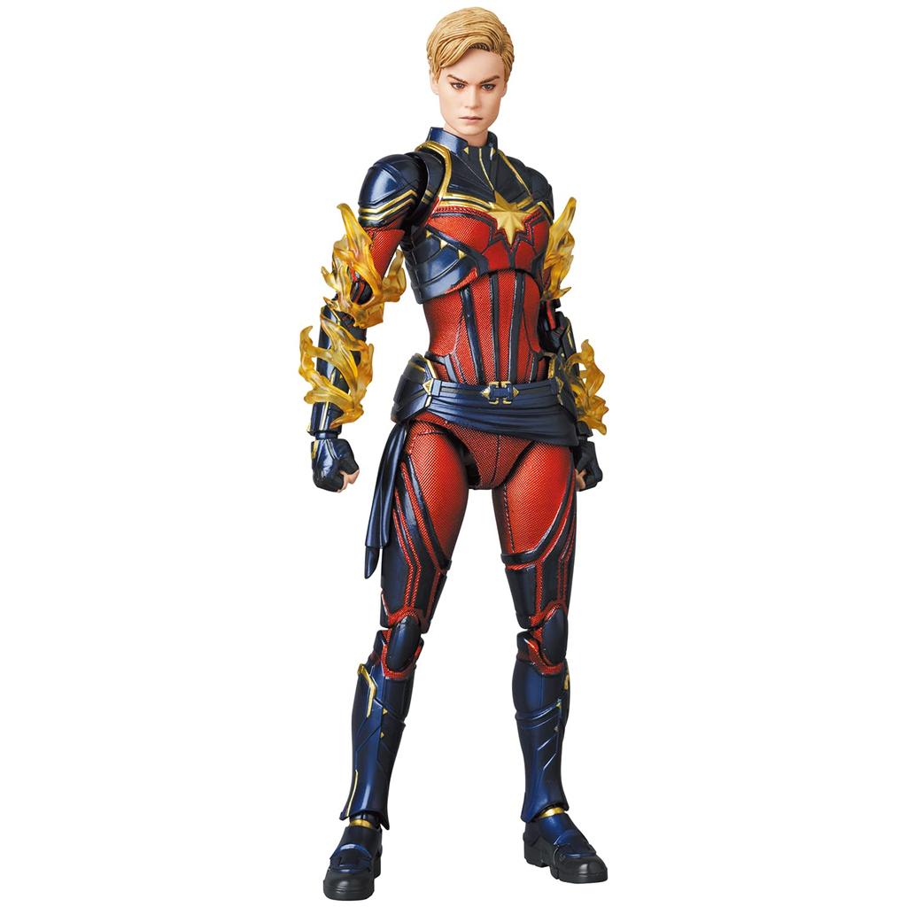 MAFEX CAPTAIN MARVEL Endgame Approximately 150mm Action No.163 Ver. Tall, Pre-painted Figure.