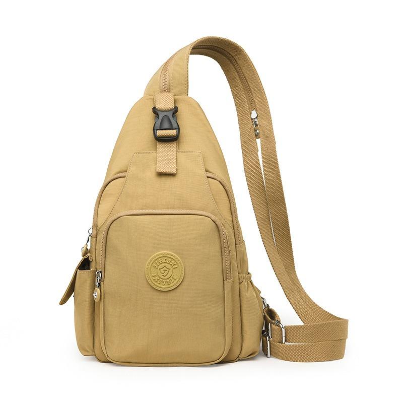 

Sign nylon cloth bag, new women s double shoulder small backpack, light big breast bag, single shoulder messenger bag.