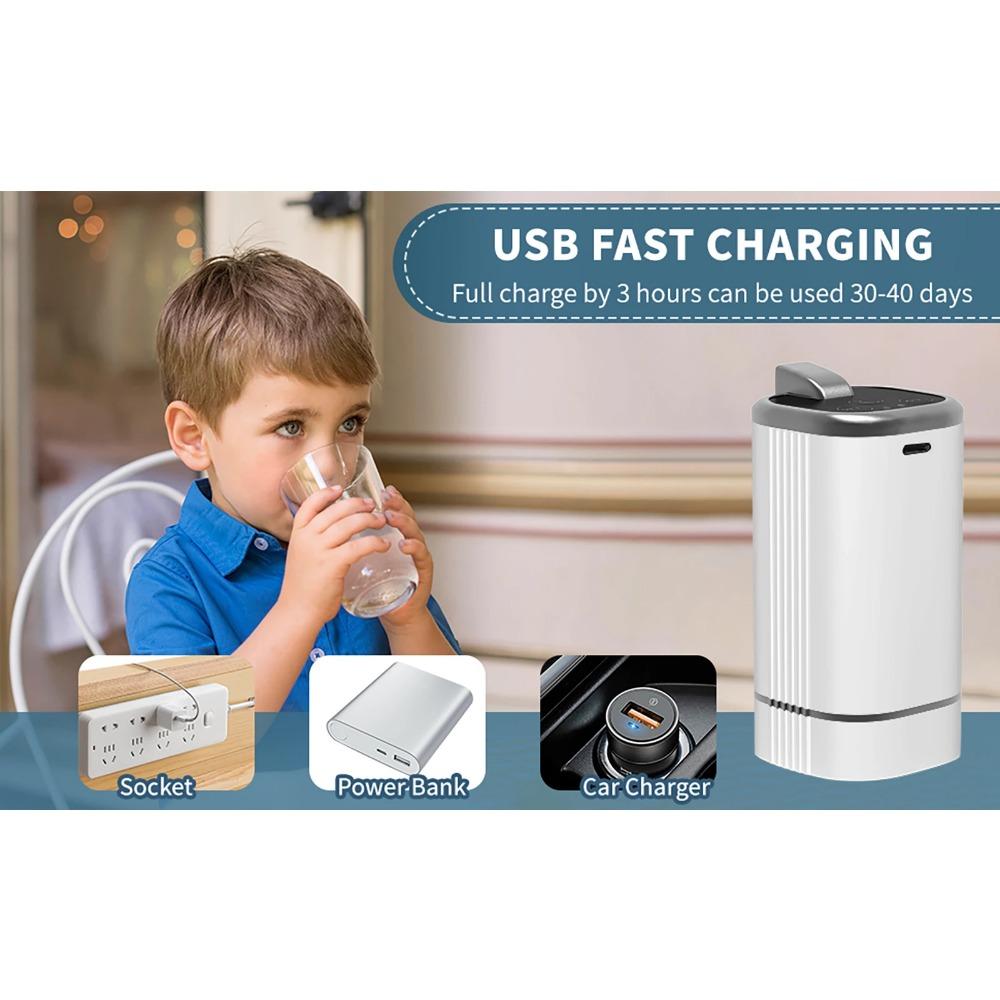 Water Dispenser Bottle Pump, Electric Water Pump for Universal 2-5 Gallon Bottle, Portable USB Charging Drinking Water Dispenser