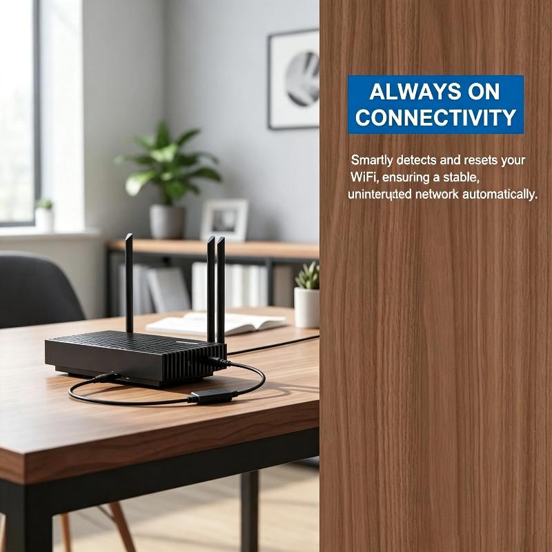 Cavo di Riavvio Automatico Router 24H Reset Automatico Supporto Multi-Tensione Per Router Wifi da Casa e Ufficio
