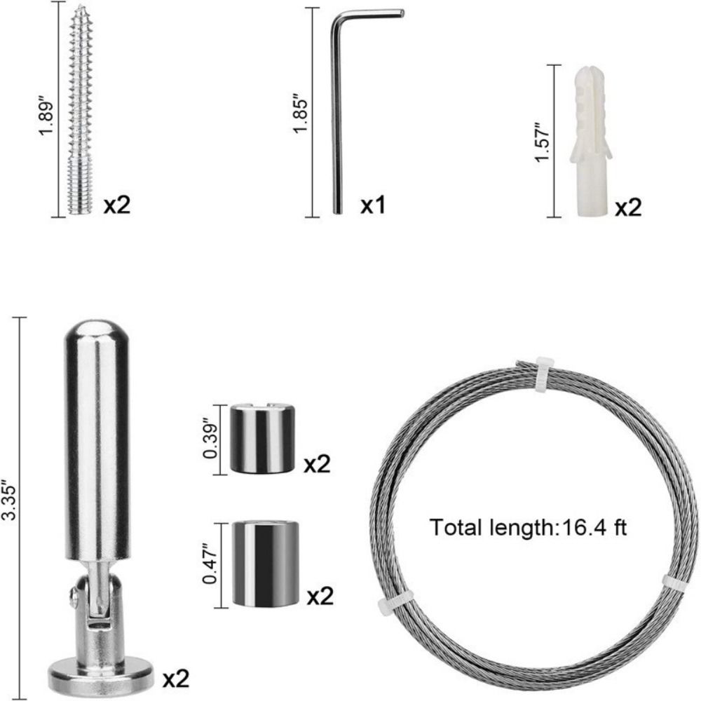 Nicht-perforierendes Design Einziehbare Wäscheleine Wandmontage Drahtstange Fenstergardine