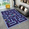 Retro P-Pacman Game Non-Slip Area Rug for Living Room,Bedroom,Playroom,Soft Carpet Floor Mat Home Decor Rug Kids Room Gift