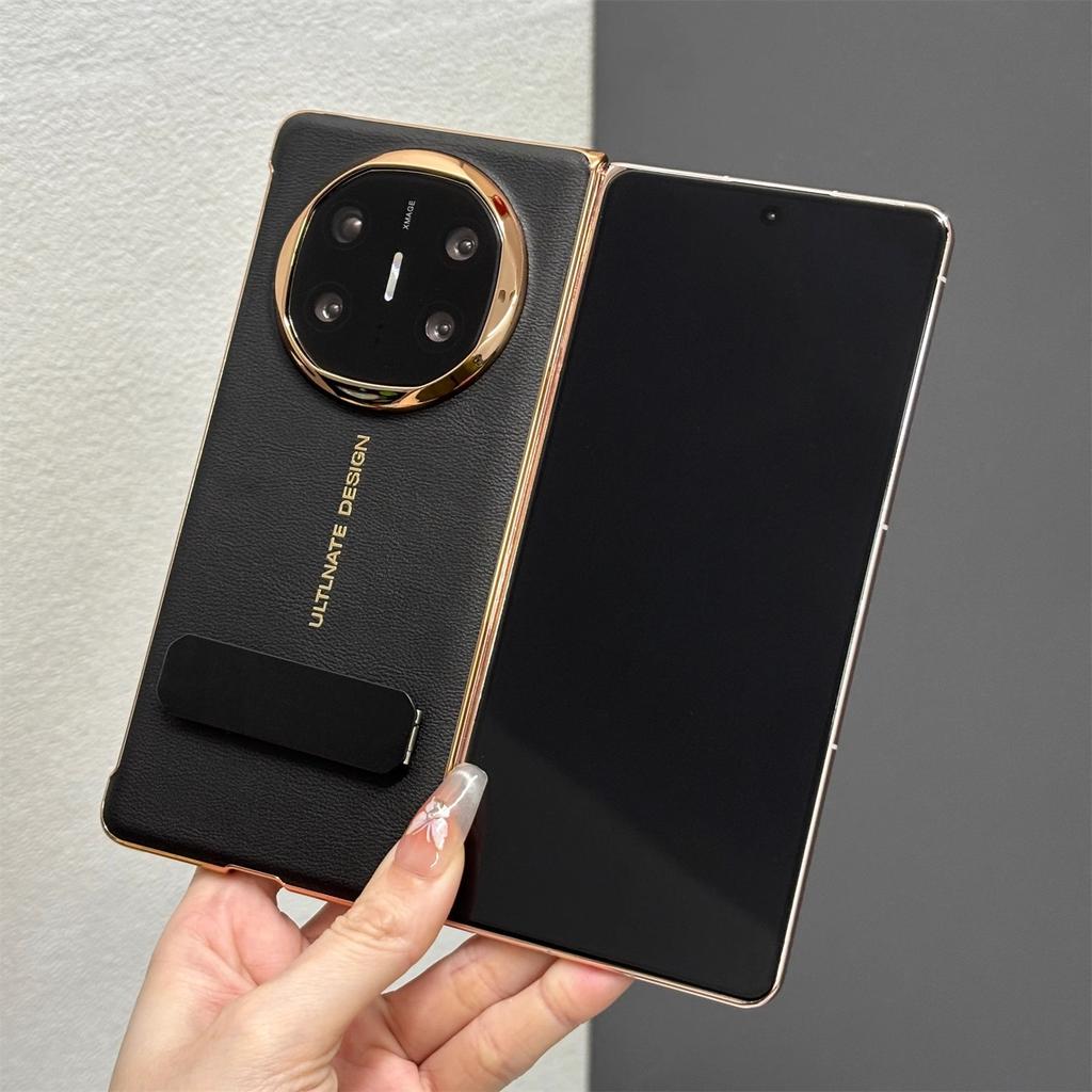 Applicable to Huawei matex1 mobile phone case electroplated plain leather x1 rear case x1 collector's edition rotating bracket XT anti-drop hard case