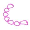 Fitness Elastic Pull Rope Home Gym Multifunctional Yoga Shaping Workout 7 Hole Resistance Band (Purple)