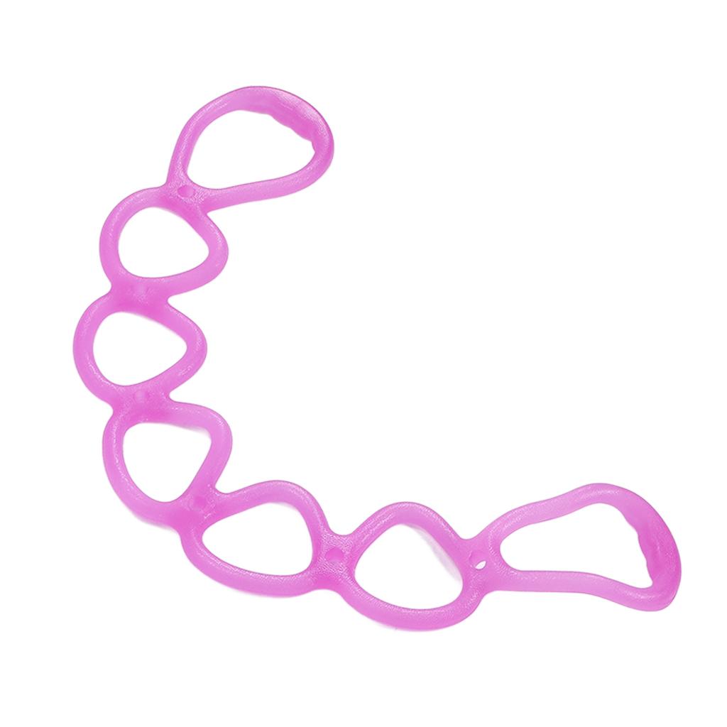 Fitness Elastic Pull Rope Home Gym Multifunctional Yoga Shaping Workout 7 Hole Resistance Band (Purple)