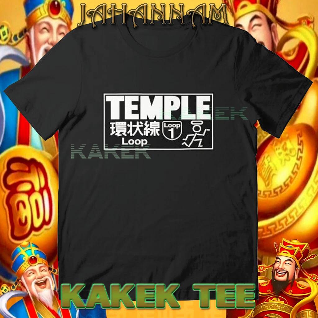 New TEMPLE RACING ROAD SIGN Logo American T shirt Funny Size S to 5XL