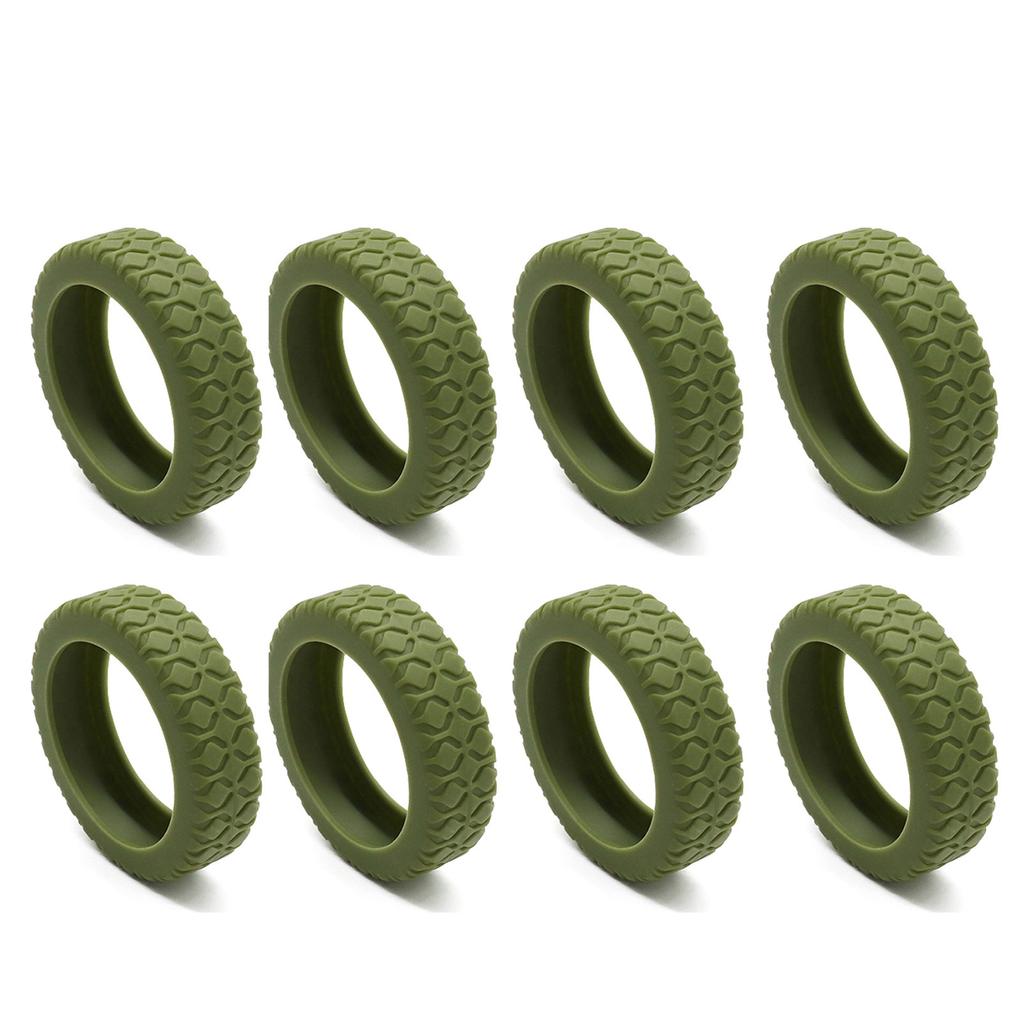 8pcs Travel Suitcases Wheel Covers Anti Slip Wear Resistant Silicone Silents Protection Cover For Carry On Luggage Caster Sleeve