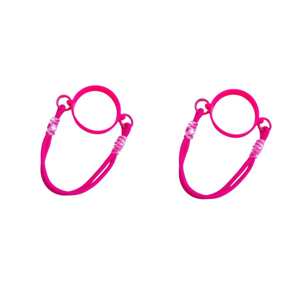 

2PCS Silicone Ring Water Bottle Handle Strap Resilient Water Cup Holder Strap Travel Style G