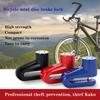 1 Heavy-Duty Bicycle & Motorcycle U-Lock with Manual Disc Brake Lock - ABS/Zinc Alloy Anti-Theft Lock Suitable for Mountain/-Bikes/Tricycles