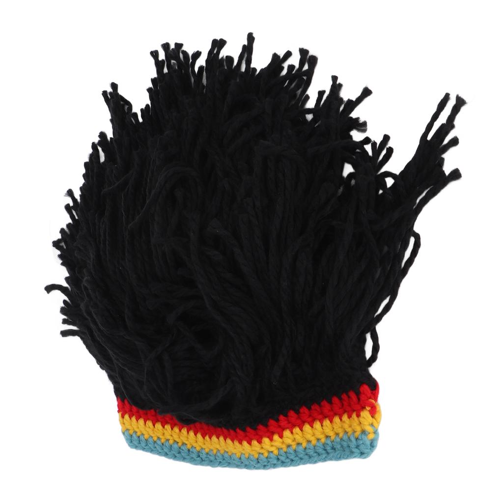 Funny Wig Hats High Elasticity Keep Warm Knitted Beanie Hat with Dreadlocks for Christmas Halloween