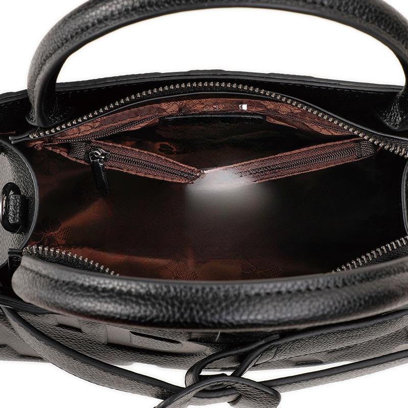 Temperament Echtes Leder Damen Tasche Neue Mode Brief Handtasche Pendeln Große Kapazität Diagonal Cross Bag Frauen