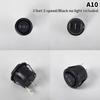 High Quality Boat Switch Waterproof Boat Round Rocker Power Switch With Light Button 6A 250V Opening 20Mm 2/3 Feet 2/3 Gears