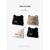 New Korean cute cat ear knitted beanie, warm ear-protecting wool hat, fashionable and face-slimming, versatile headwrap