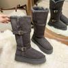 Northeast Harbin Long Tube Gray Snow Boots Women's 2025 New Winter Thick-soled Piled Thickened High Tube Cotton Shoes
