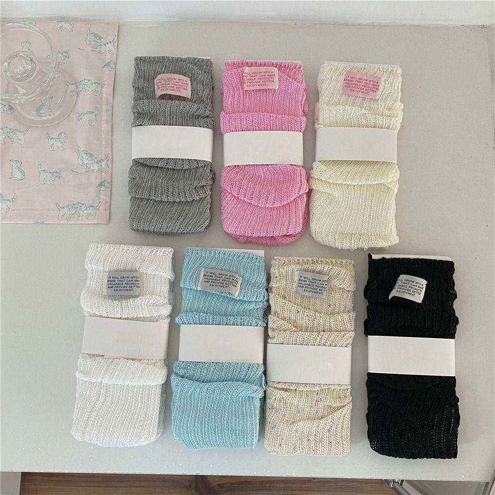 Breathable Knitted Socks Harajuku Street Mid-tube Socks New Lolita Socks