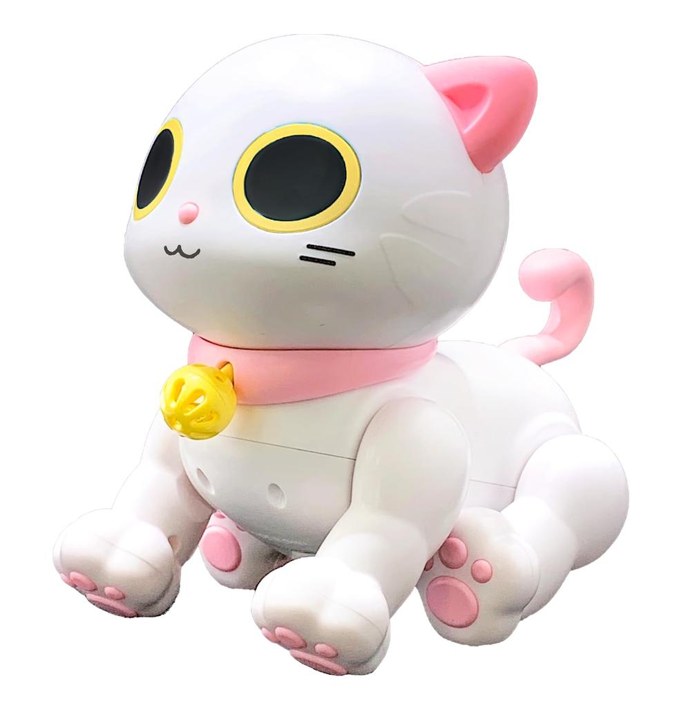 TKSK ROBO KATTY Friendly Shiro Remote Controlled Electronic Pet with Programmable Touch and Sound W170 X H160 X D110mm Toy, Functions, Sensors,