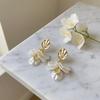 White Petal Earrings Resin Pendant Earrings Bohemian Dangle Earrings  Daily
