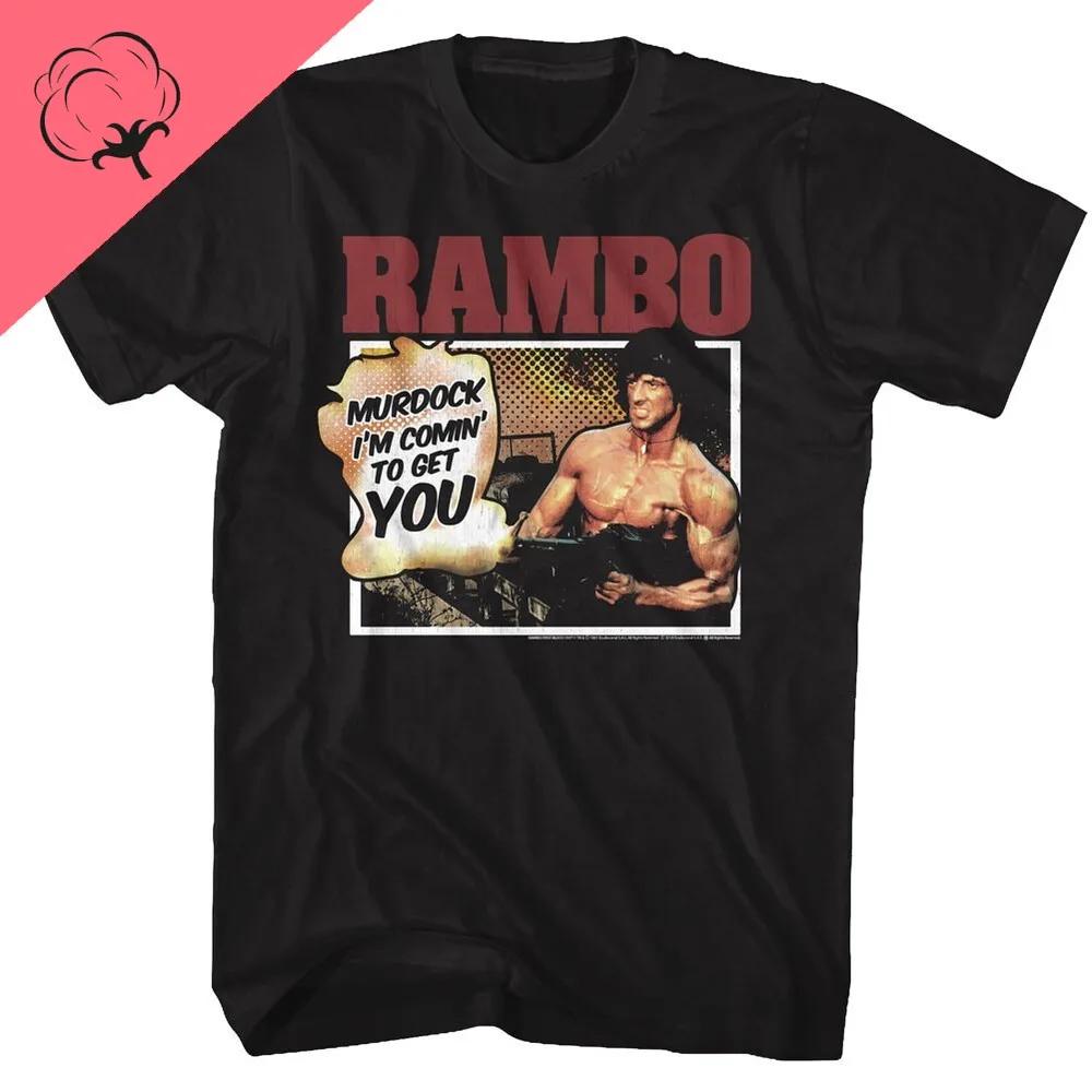 John Rambo Printed Tshirt Top Unisex Loose Comfort Tees 2025 Summer New Style Casual Clothing Oversized T Shirts 100 Cotton