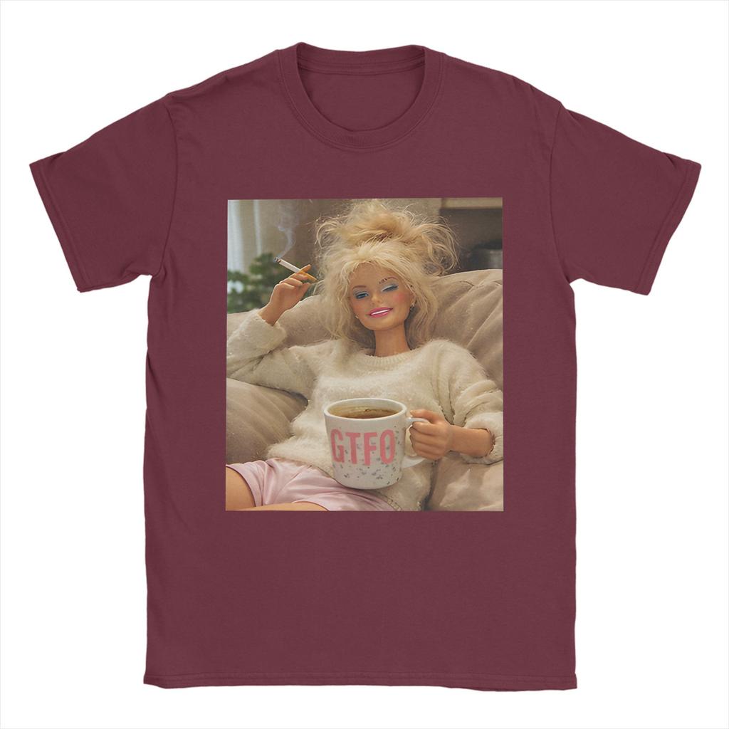 Funny Disgusting Doll Face Smoking Meme TShirt Men Funny Pure Cotton Tees Round Neck Short Sleeve T Shirt Gift Idea Clothing