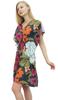 Phagun Women's Multicolour Cotton Kaftan Beach Coverup Short Printed