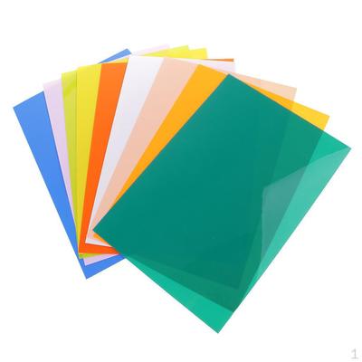 10 Pieces Assorted Color Heat Shrink Film Paper Sheets for DIY Drawing Crafts Jewelry Making Hanging