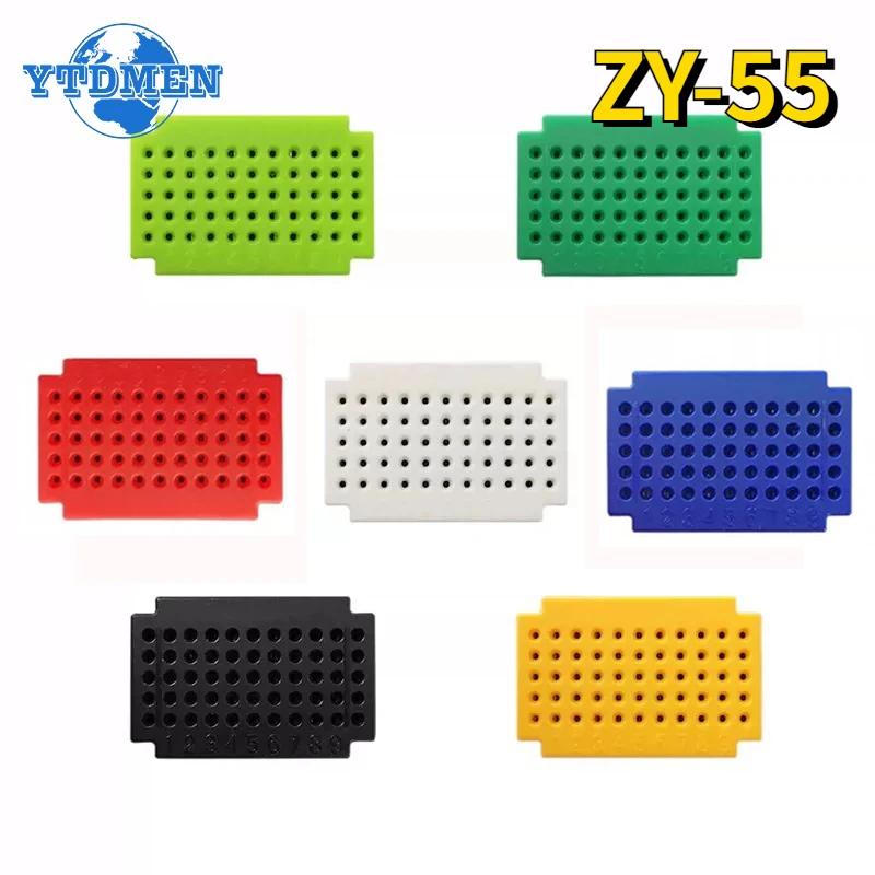 7PCS Mini Lötfreies Steckbrett ZY-25 ZY-55 Steckbrett Leiterplatte Testboards Lötfreies DIY Elektronik-Kit