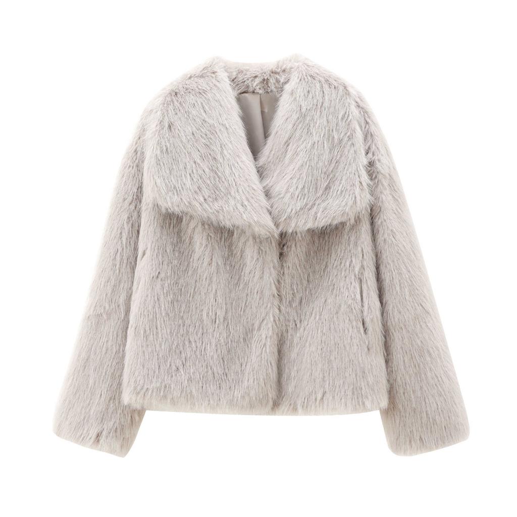 Autumn New Women's Clothing, Wind Design Artificial Fur Effect Short Coat 4360240