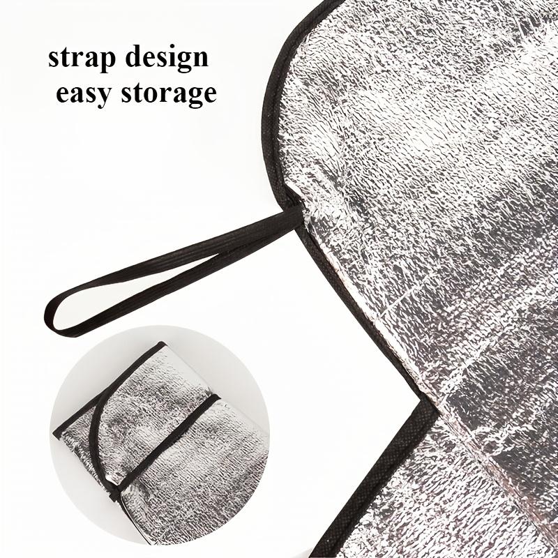 A Cover for Car Windshields in Winter to Prevent Snow, Frost, And Ice, As Well As a Sunshade for Summer That Protects Against Dust