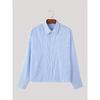 2026 New Men's Fashion Turn-down Collar Vertical Striped Loose Long Sleeve Shirt