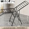Foldable Clothes Drying Rack Laundry Rack Stainless Steel Thickened Drying Rack Household Indoor Balcony Baby Cool Hanger
