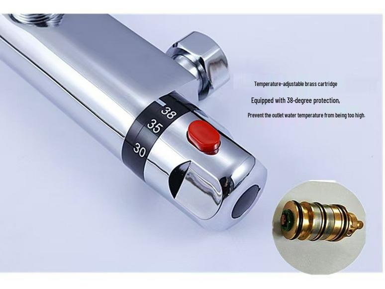 Thermostatic Solar Water Heater Valve: Cold/Hot Shower Mixer & Faucet