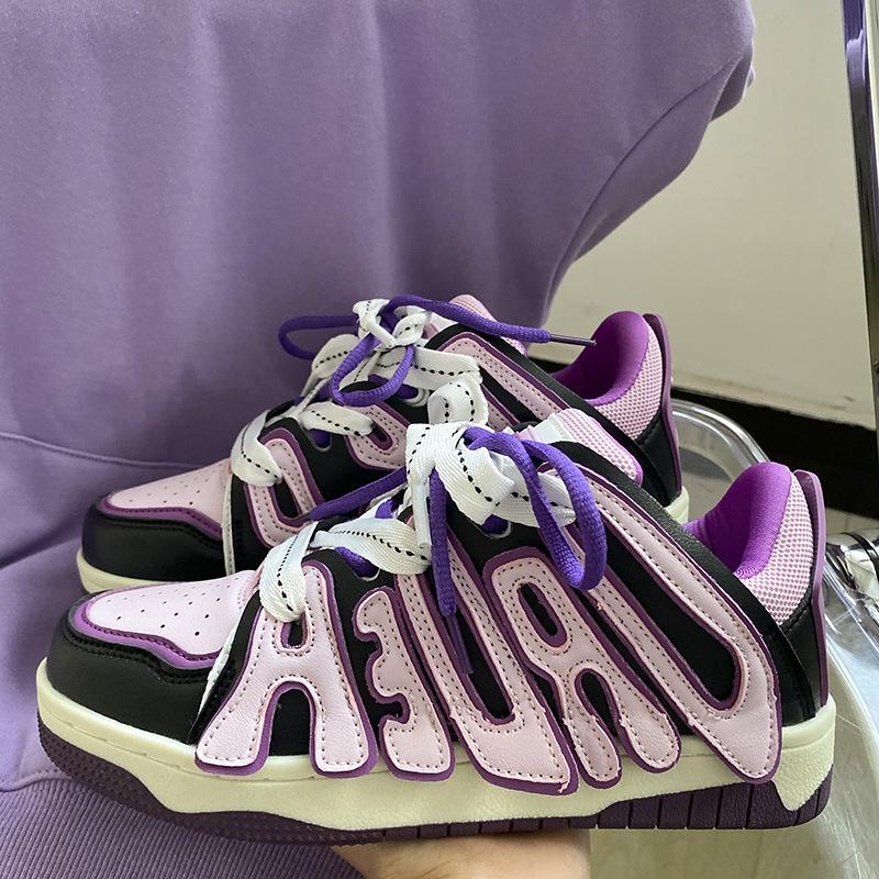 New ins wind niche bread shoes chic platform sports student shoes 40