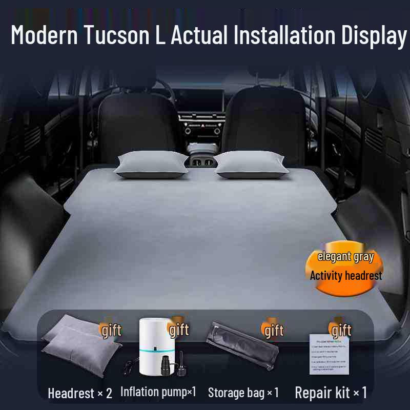 Inflatable Car Bed Mattress for Tucson L SUV - Trunk & Rear Seat Sleeping Pad