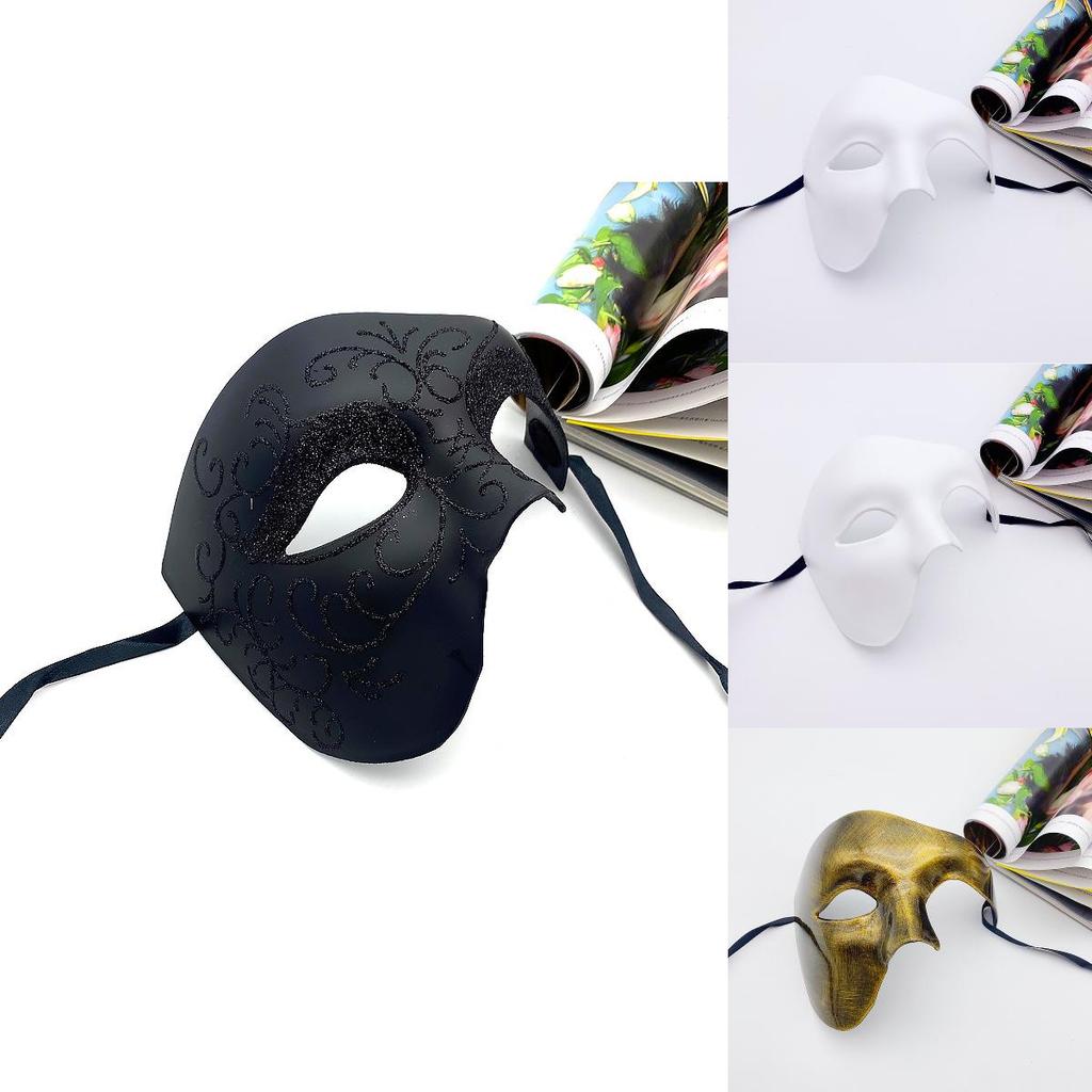 Classic Halloween Costume Mask With Half Face Design For Adults Cosplay Party