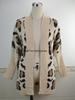 2025 Spring Women's Leopard Print Knitted Cardigan Sweater