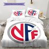 Norway national football logo Pattern Bedding Home Decoration Birthday Gift (1 * duvet cover + 2 * pillowcase, without core),fan merchandise.