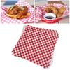100 Count Food Grade Greaseproof Paper Waterproof Basket Liners Professional Baking Supplies for Festival BBQs