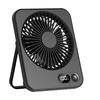 Portable Handheld Fan Mini Desktop Fan USB Rechargeable Mute Table Fan With Power Display Desktop Fan 5 Speeds Adjustment