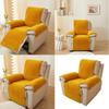 Protector de Reposabrazos Grueso de Lana de Cordero Funda para Sillón Reclinable Protector de Muebles Cómodo para Uso Invernal
