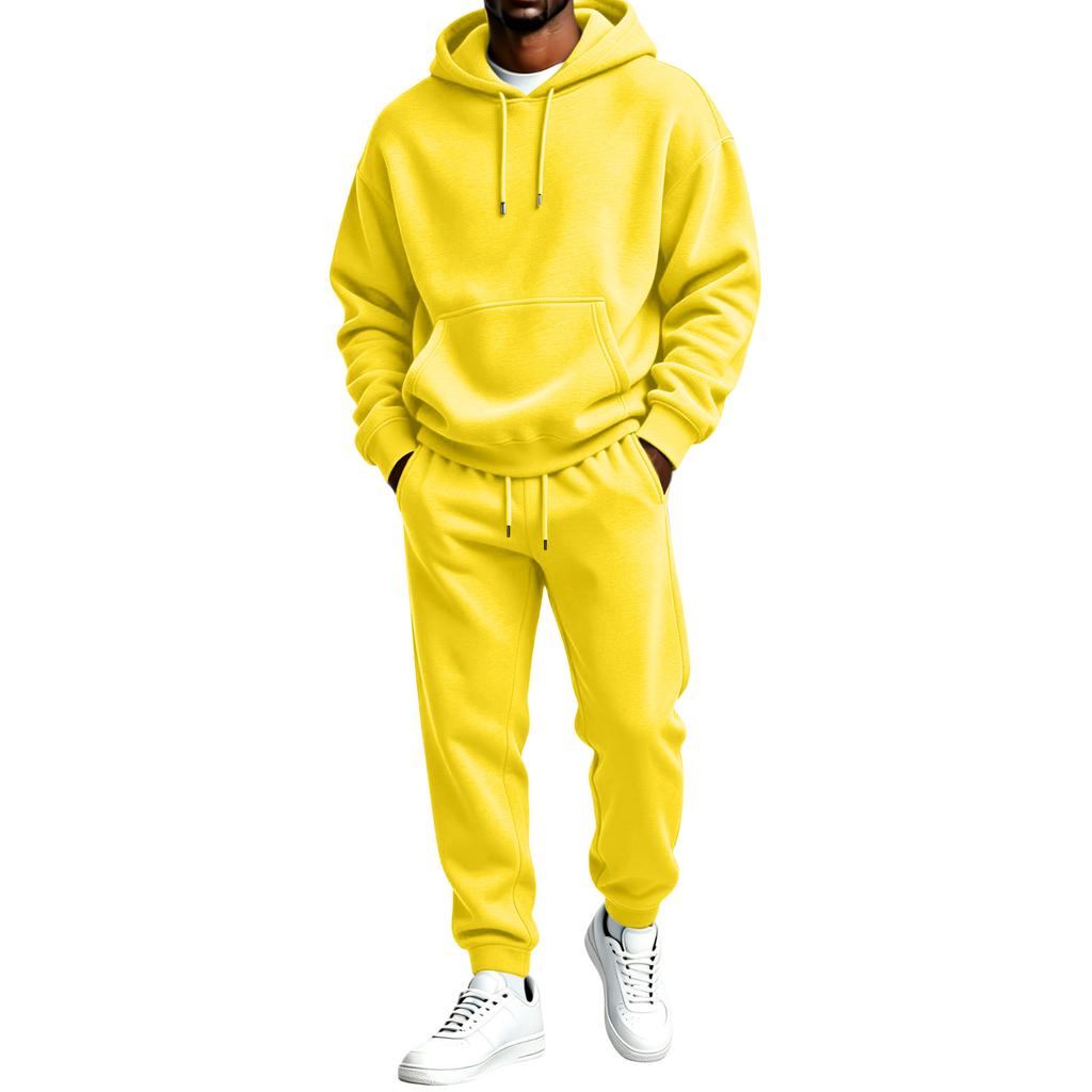 Herren Kapuzenpullover und Jogginghose 2-teiliges Set Lässiges Outfit