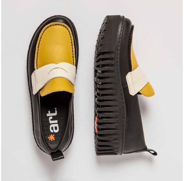 

Женские слипоны Art 1530s brighton mokassin чёрные himmelblau 36