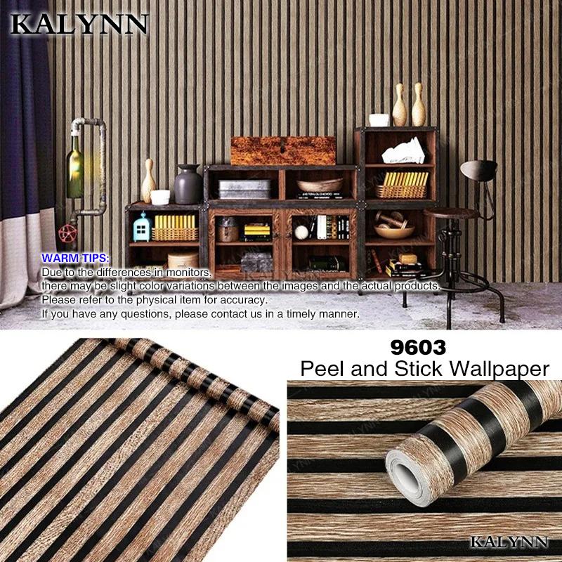 Peel and Stick Wallpaper Wood Plank Faux Wood Contact Paper Removable Self-Adhesive Vintage Wall Covering Prepasted Decorative S