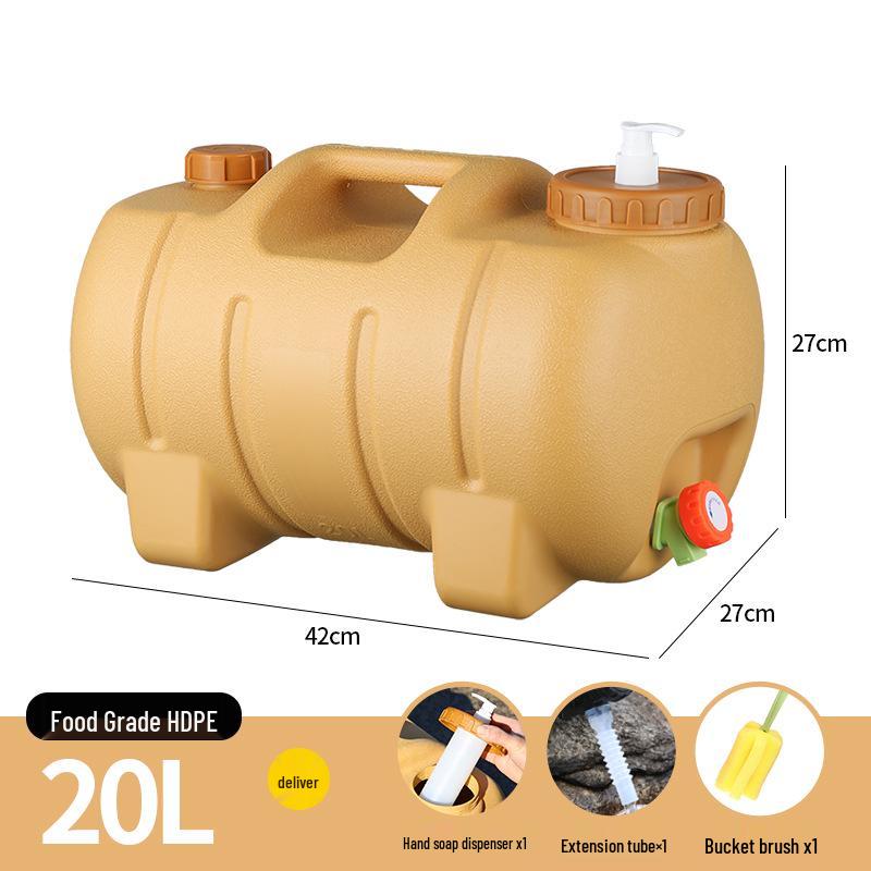 Montowany na samochodzie zewnętrzny kempingowy zbiornik na wodę z kranem