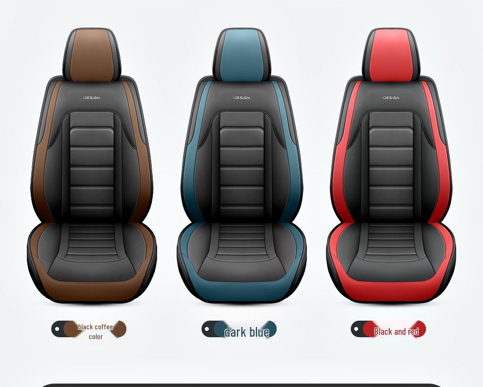 All-Season Leather Car Seat Covers & Cushions with Full Coverage