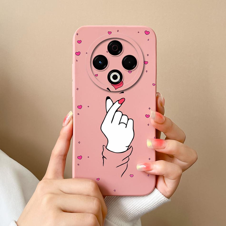 For Tecno Spark 30 Pro 30C Case Love Heart Back Cover For Tecno Spark 30C 4G 5G Full Protection Soft Liquid Silicone Phone Cases